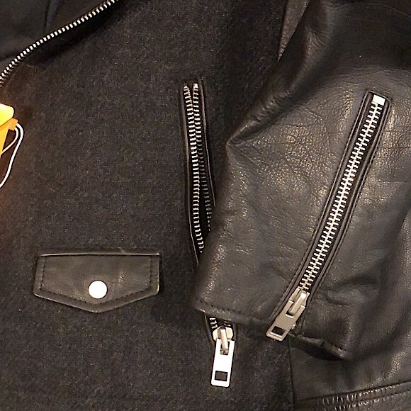 BOSS HUGO BOSS Luxury Leather Full Zip Coat Size 42 - Picture 11 of 16